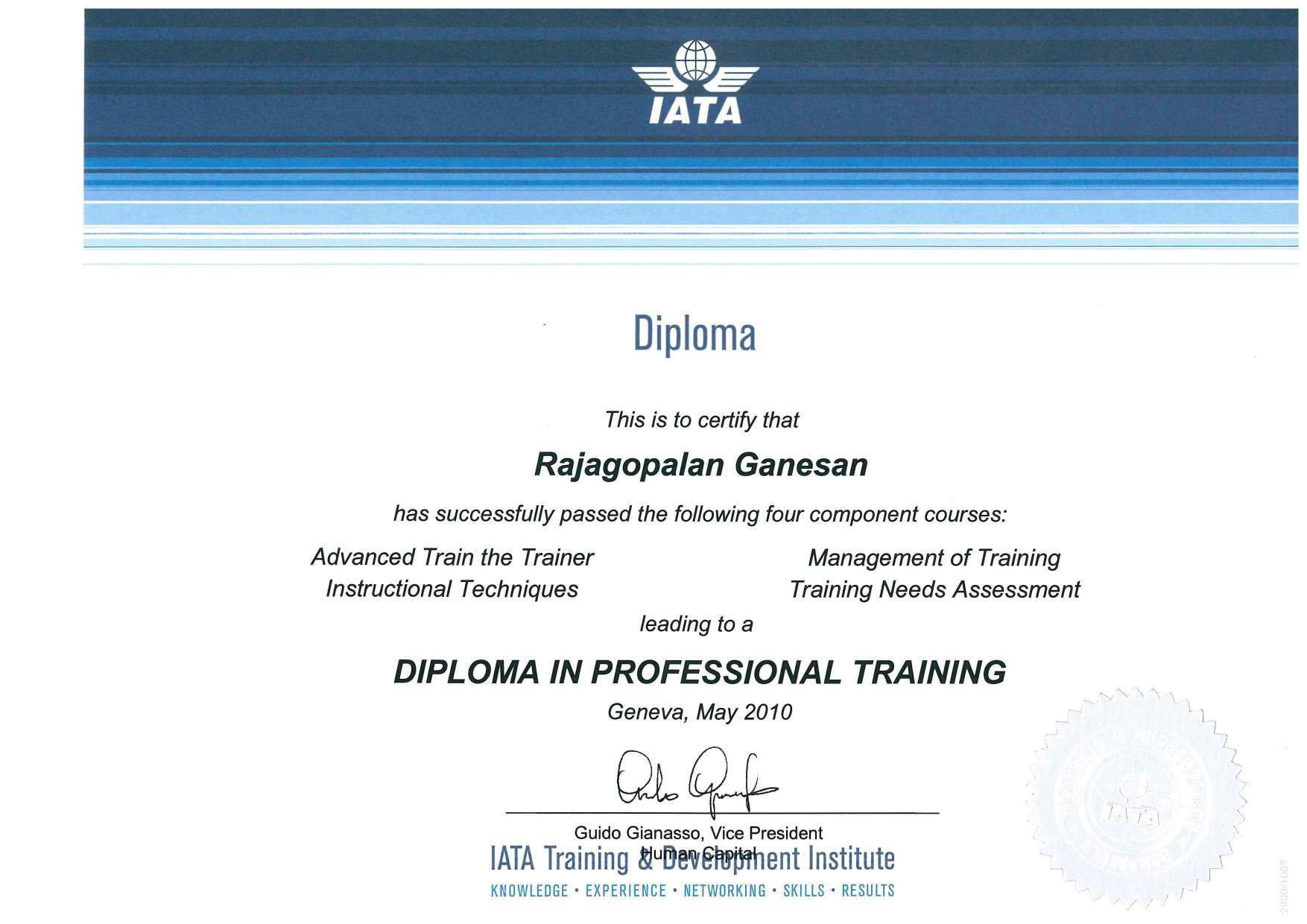 Advanced Train The Trainer Certificate Page 0004