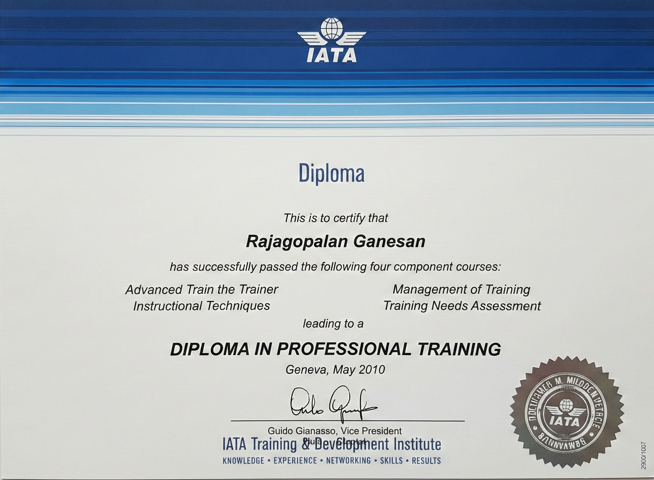 2 Diploma In Professional Training