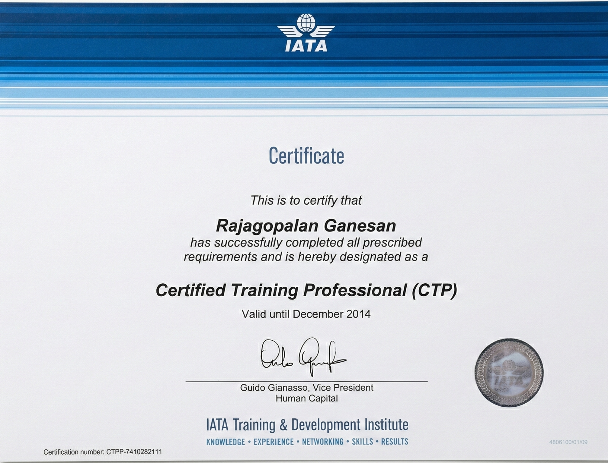 4 Certified Training Professional